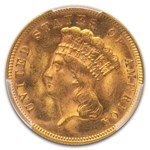 1878 $3 Gold Princess MS-64 PCGS