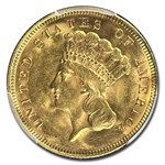 1878 $3 Gold Princess MS-64 PCGS
