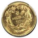 1878 $3 Gold Princess MS-64 PCGS
