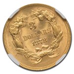 1878 $3 Gold Princess MS-65 NGC