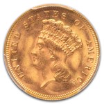 1878 $3 Gold Princess MS-65 PCGS