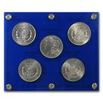 1878 5-Coin Morgan Dollar Set BU