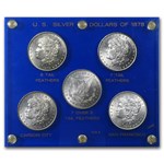 1878 5-Coin Morgan Dollar Set BU