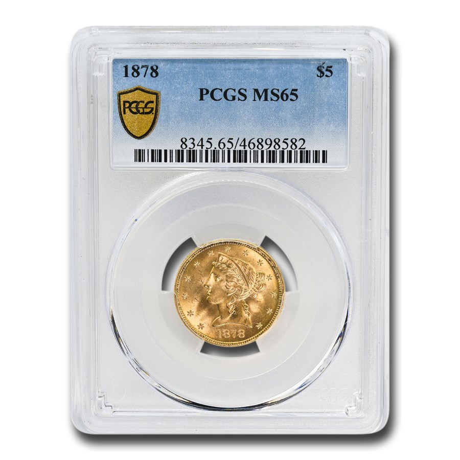 Buy 1878 $5 Liberty Gold Half Eagle MS-65 PCGS | APMEX