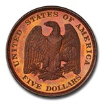 1878 $5 Pattern Half Eagle PR-66+ PCGS (RB, J-1568a, Bass Jr.)