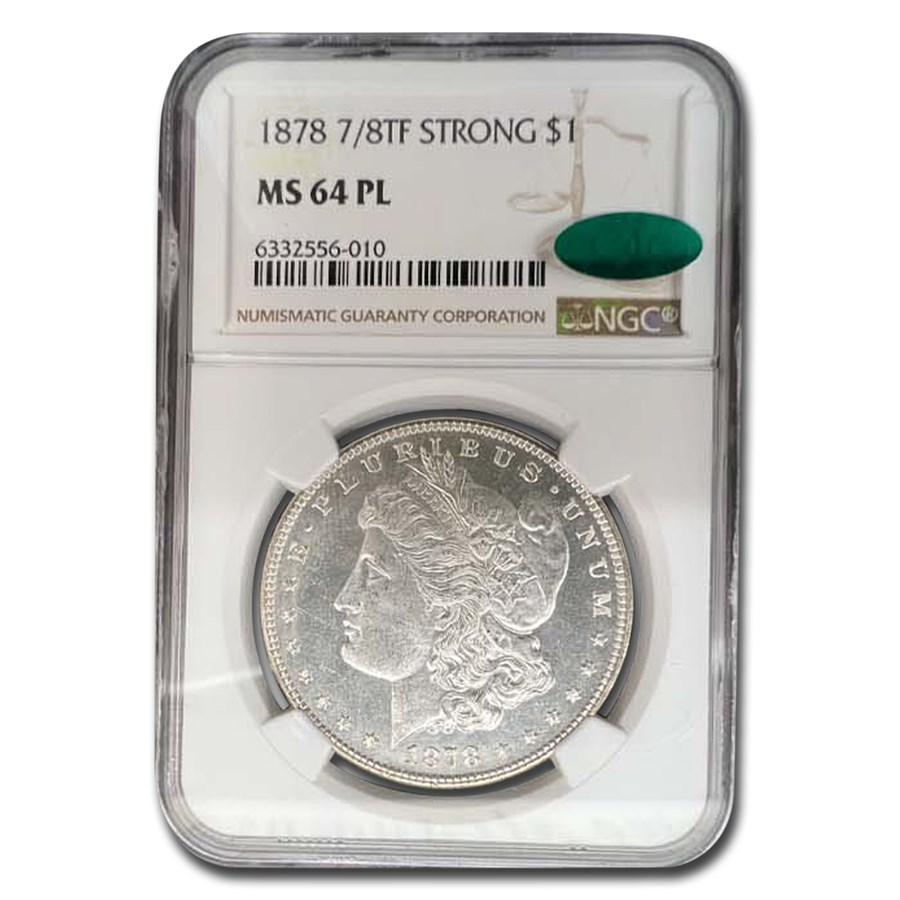 1878 7/8 TF Morgan Dollar MS-64 NGC CAC (PL)