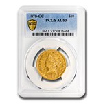 1878-CC $10 Liberty Gold Eagle AU-53 PCGS