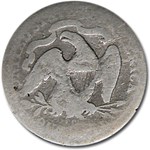 1878-CC Liberty Seated Quarter AG