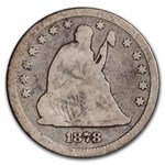1878-CC Liberty Seated Quarter Good