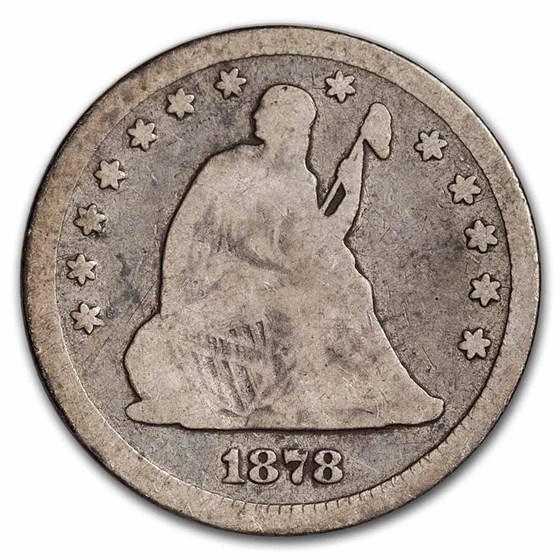 1878-CC Liberty Seated Quarter Good 1878-CC Liberty Seated Quarter Good