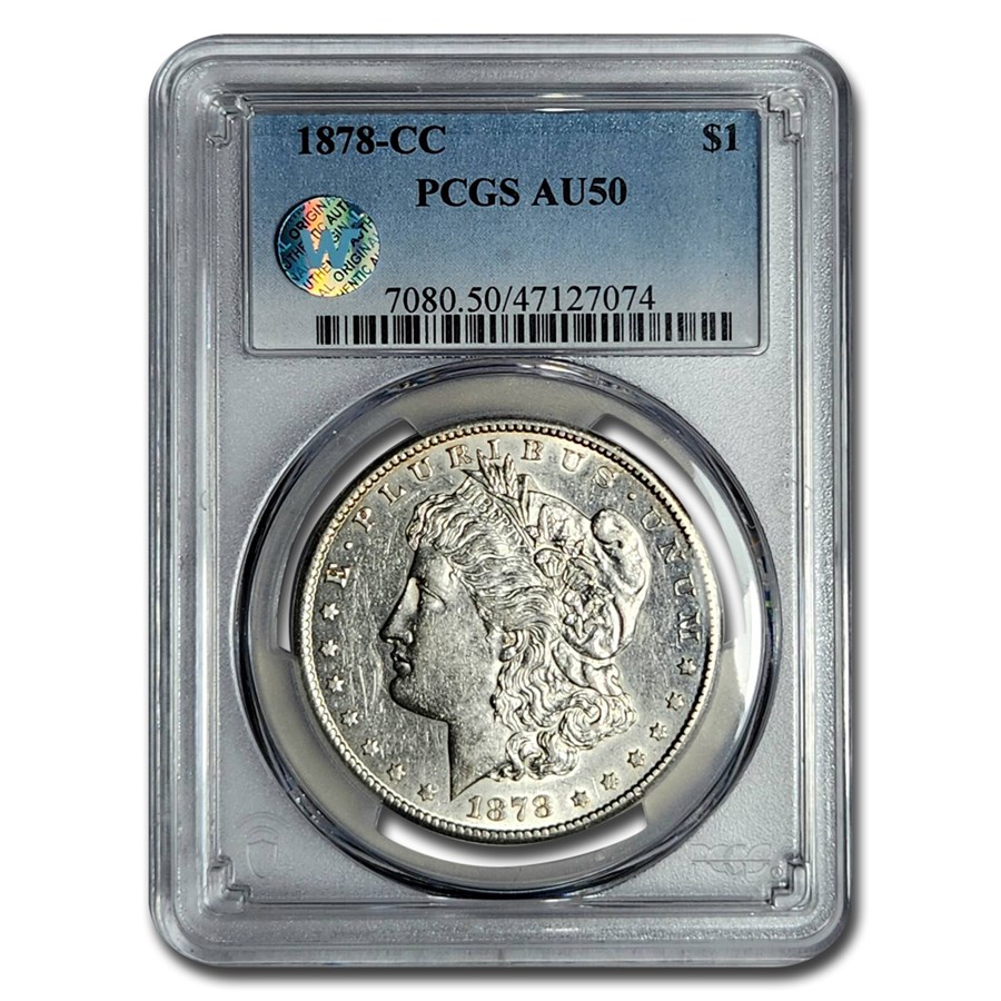 1878-CC Morgan Dollar AU-50 PCGS