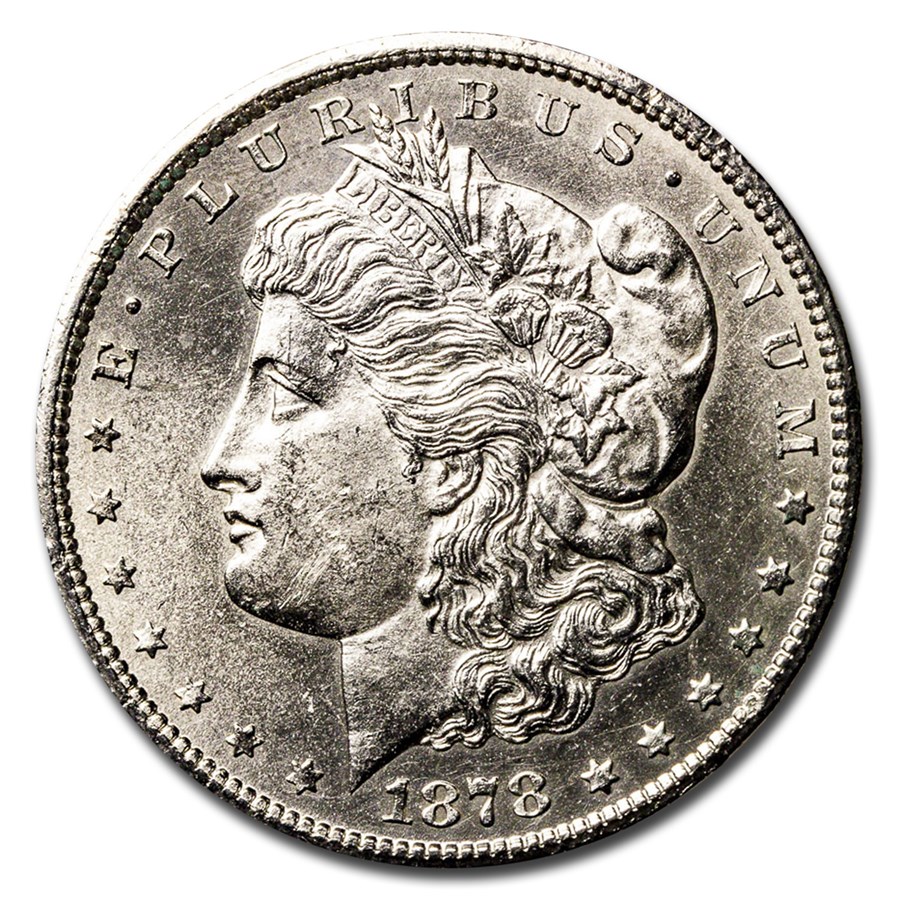 1878-CC Morgan Dollar AU Details (Cleaned)