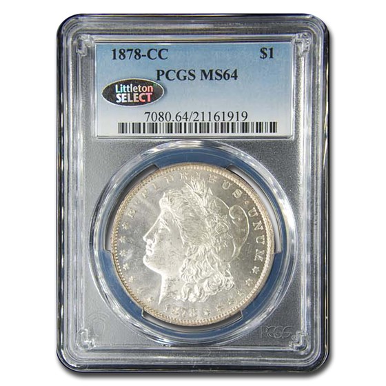 1878-CC Morgan Dollar Mint State-64 PCGS 1878-CC Morgan Dollar Mint State-64 PCGS