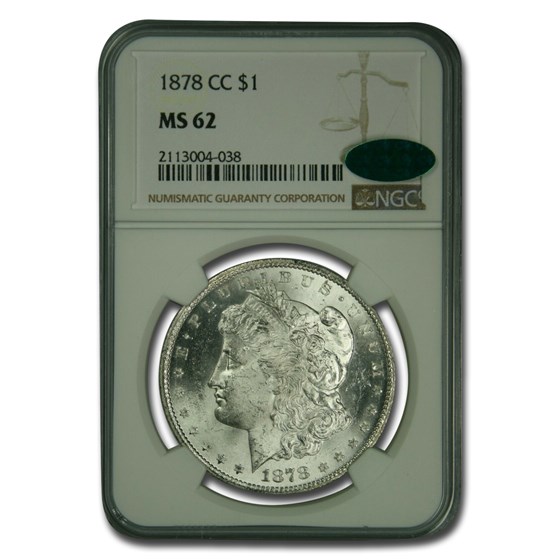 1878-CC Morgan Dollar MS-62 NGC CAC 1878-CC Morgan Dollar MS-62 NGC CAC