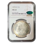 1878-CC Morgan Dollar MS-63 NGC CAC (Toning)