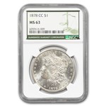 1878-CC Morgan Dollar MS-63 NGC (Green Label)