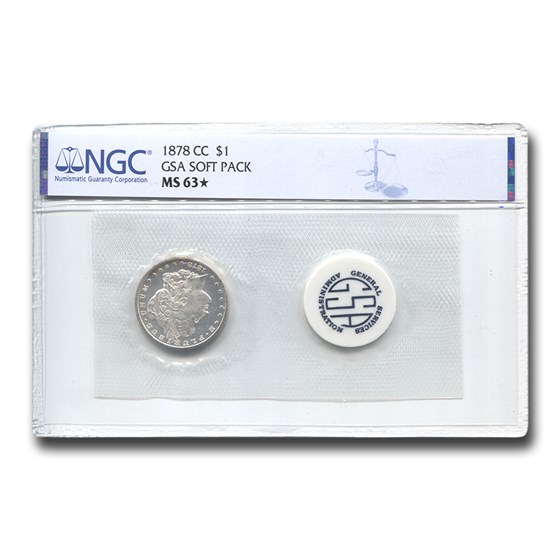 1878-CC Morgan Dollar MS-63* NGC (GSA Soft Pack)