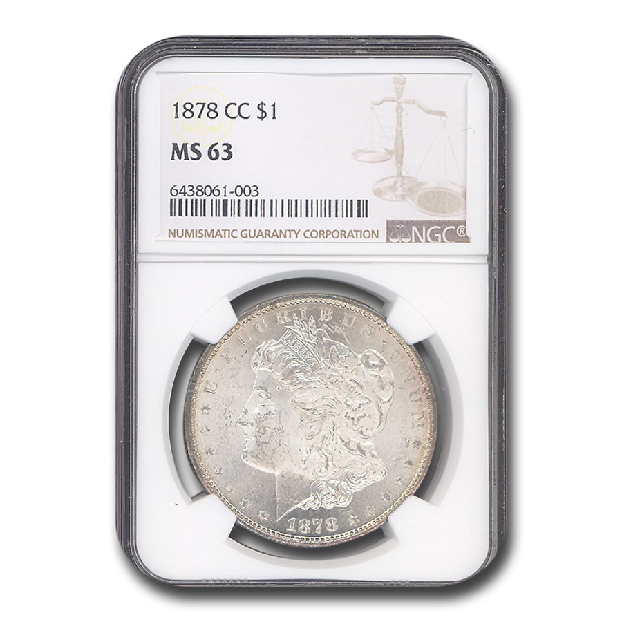 1878-CC Morgan Dollar MS-63 NGC