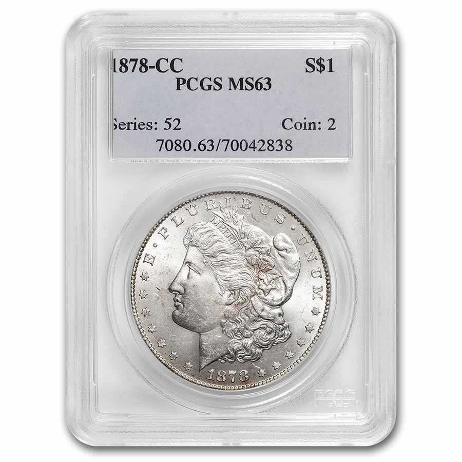 Buy 1878-CC Morgan Dollar MS-63 PCGS | APMEX