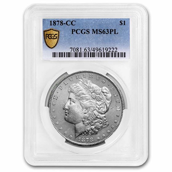 1878-CC Morgan Dollar MS-63 PL PCGS 1878-CC Morgan Dollar MS-63 PL PCGS