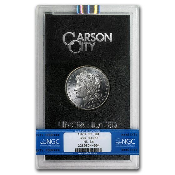 1878-CC Morgan Dollar MS-64 NGC (GSA) 1878-CC Morgan Dollar MS-64 NGC (GSA)