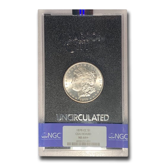 1878-CC Morgan Dollar MS-64+ NGC (GSA) 1878-CC Morgan Dollar MS-64+ NGC (GSA)