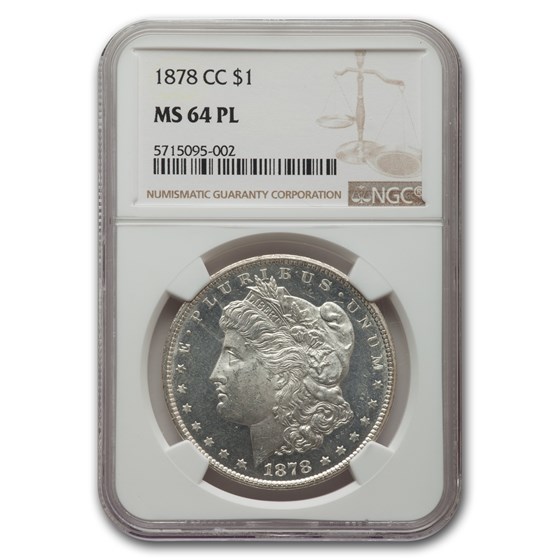 1878-CC Morgan Dollar MS-64 NGC (PL) 1878-CC Morgan Dollar MS-64 NGC (PL)