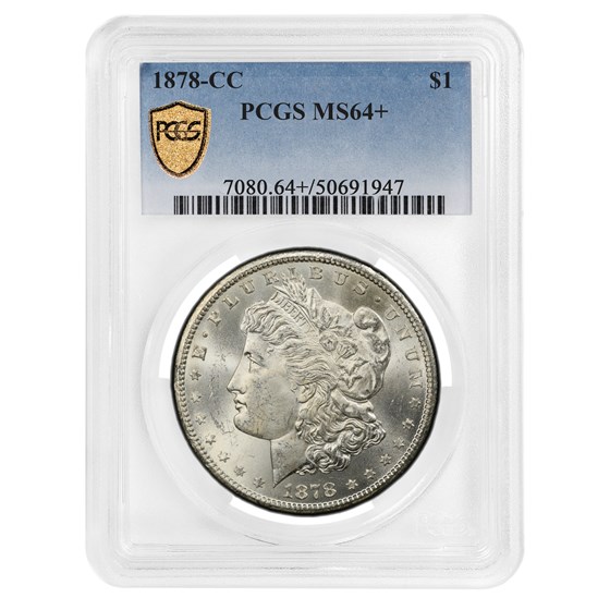 1878-CC Morgan Dollar MS-64+ PCGS 1878-CC Morgan Dollar MS-64+ PCGS
