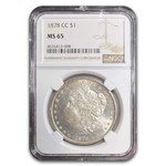 1878-CC Morgan Dollar MS-65 NGC (Rim Toning)