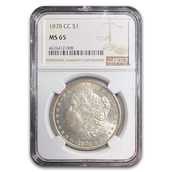 1878-CC Morgan Dollar MS-65 NGC (Rim Toning)