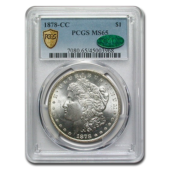 1878-CC Morgan Dollar MS-65 PCGS (CAC) 1878-CC Morgan Dollar MS-65 PCGS (CAC)