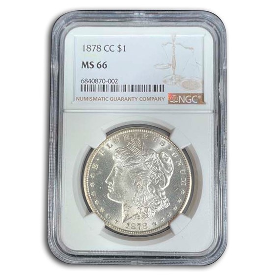 1878-CC Morgan Dollar MS-66 NGC 1878-CC Morgan Dollar MS-66 NGC