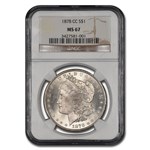 1878-CC Morgan Dollar MS-67 NGC