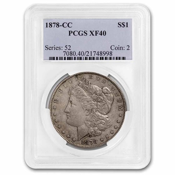 1878-CC Morgan Dollar XF-40 PCGS 1878-CC Morgan Dollar XF-40 PCGS
