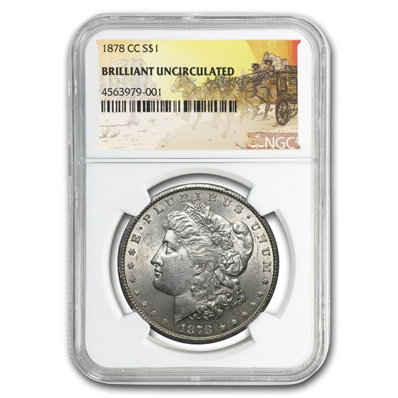 1878-CC Stage Coach Morgan Dollar BU NGC 1878-CC Stage Coach Morgan Dollar BU NGC