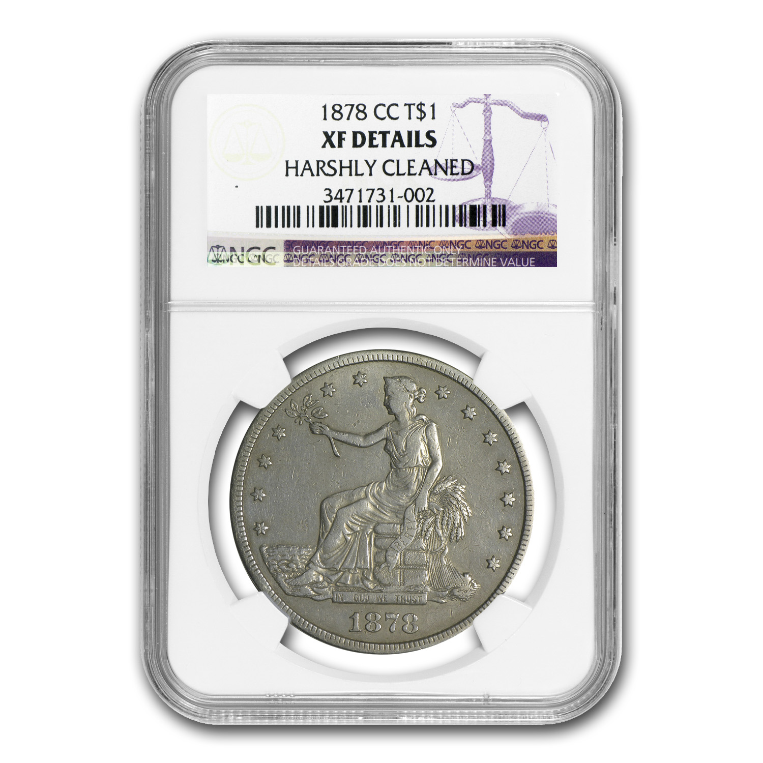 Buy 1878-CC Trade Dollar XF Details NGC (Harshly Cleaned) | APMEX