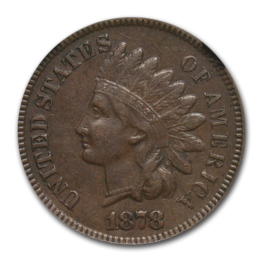 1878 Indian Head Cent AU-50 NGC
