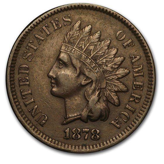 1878 Indian Head Cent AU 1878 Indian Head Cent AU