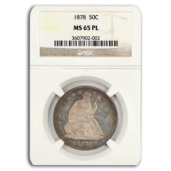 1878 Liberty Seated Half Dollar MS-65 NGC (PL) 1878 Liberty Seated Half Dollar MS-65 NGC (PL)