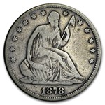 1878 Liberty Seated Half Dollar VF
