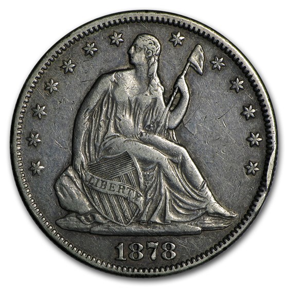 1878 Liberty Seated Half Dollar XF