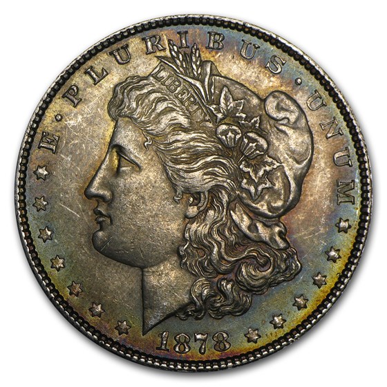 1878 Morgan Dollar 7/8 Tailfeathers AU Strong Details (Cleaned) 1878 Morgan Dollar 7/8 Tailfeathers AU Strong Details (Cleaned)