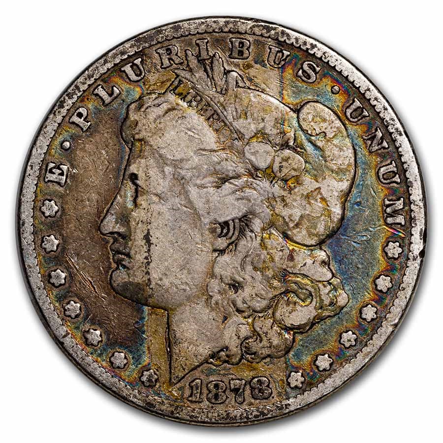 1878 Morgan Dollar 7/8 Tailfeathers Cull