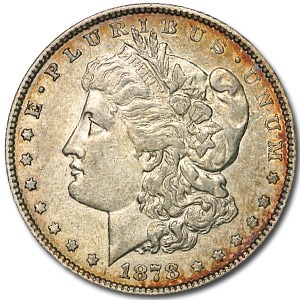 1878 Morgan Dollar 7/8 Tailfeathers XF Details (Cleaned) 1878 Morgan Dollar 7/8 Tailfeathers XF Details (Cleaned)