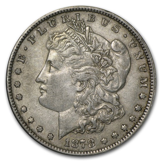 1878 Morgan Dollar 7/8 Tailfeathers XF 1878 Morgan Dollar 7/8 Tailfeathers XF