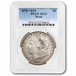 1878 Morgan Dollar 7/8 TF AU-53 PCGS (weak)