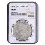 1878 Morgan Dollar 7/8 TF MS-61 NGC (Strong)