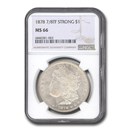 1878 Morgan Dollar 7/8 TF MS-66 NGC (Strong)