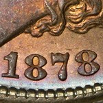 1878 Morgan Dollar 7/8 TF Strong MS-64+ Plus PCGS