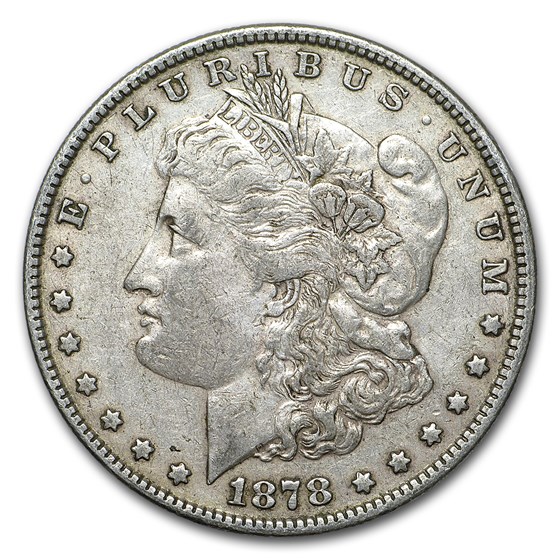 1878 Morgan Dollar 7 Tailfeathers Rev of 78 XF 1878 Morgan Dollar 7 Tailfeathers Rev of 78 XF